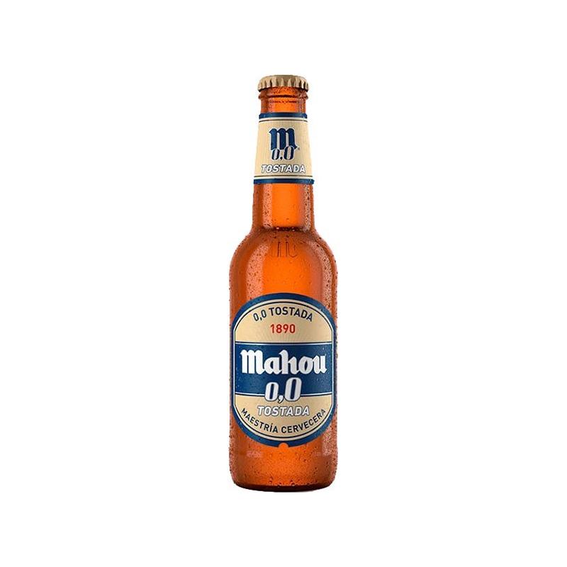Cerveza Mahou 0,0 tostada Pack 24 Botellines 33cl. - En Copa de Balón